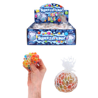 SQUEEZY BEADZ QUETSCHBÄLLE MIT NETZ IM DISPLAY (36 Stk.)