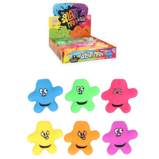 Squeezy Splat Man - Farbmix - Im Display (24 Stk.)
