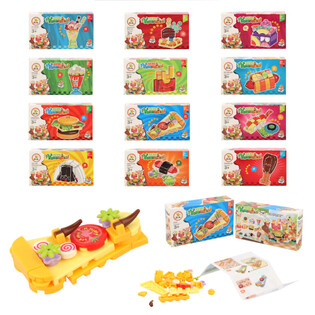 Fast-Food-Bausteine Set - Mix Fast-Food-Bausätze im Display (12er Pack)