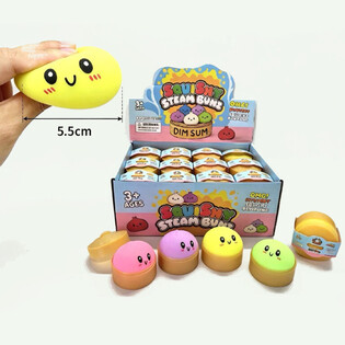 RAGE - Squishy Bun Dumplings KLEIN (Masse 5.5 x 5.5 x 3 cm) - Viral 2026 Fidget Toy (24er-Pack)