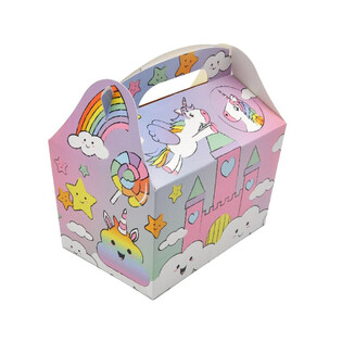 MENUBOX EINHORN / UNICORN - Maße 18.5x12x19 CM - FOODBOX - KIDSBOX (24 Stk.)