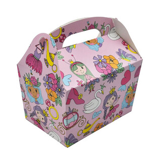 MENÜBOX MODELL: PRINZESSIN - Maße 18.5x12x19 CM - FOODBOX - KIDSBOX (24 Stk.)