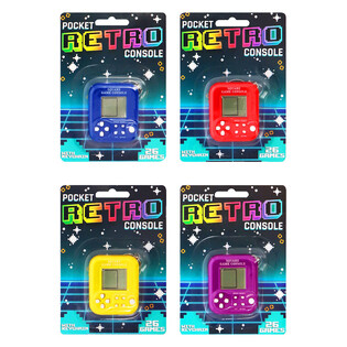 POCKET RETRO SPIELKONSOLE MIT SCHLÜSSELANHÄNGER - 26 SPIELE (6 St.)