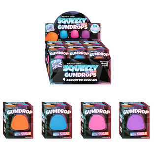 SQUEEZE GUM DROP - MIT SUGAR-FÜLLUNG - IM DISPLAY (12 St.)