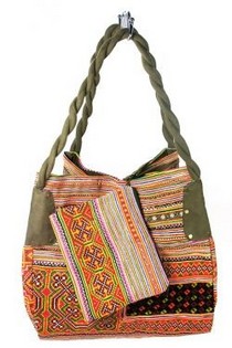 B-Fair Brocante Tasche Groß Grün (1 Stück)