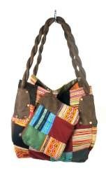B-FAIR PATCHWORK-TASCHE GROSS BRAUN (1 Stk.)