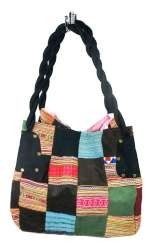 B-FAIR Patchwork-Tasche groß schwarz (1 Stk.)