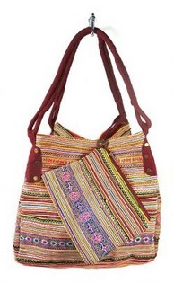 B-FAIR Tasche Brocante klein rot (1 St.) - Großhandel