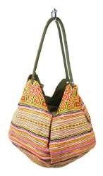 B-Fair Schultertasche Pouche Grün Regenbogen (1 Stk.)