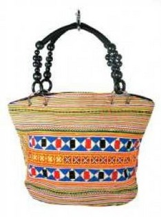 Art.nr: 97735 - B-FAIR Tasche Beads mit schwarzen Perlen (1 Stk.)