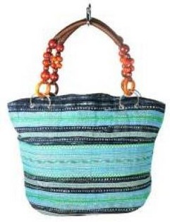 B-FAIR Beads Tasche Braun/Hellblau (1 Stk.)