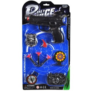 Polizei-Spielset auf Karte (4-teilig)