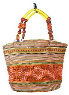 B-FAIR Tasche Beads Braun/Gelb (1 Stk.)
