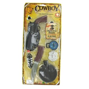 Cowboy-Set auf Karte - Modell 3 (6 Stk.)
