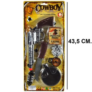 COWBOY-SPIELSET AUF KARTE - MODELL 4 (6 Stk.)