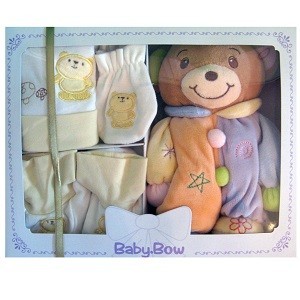 Baby Bow Geschenkset - B&auml;r (4-teilig)