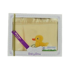 Baby Bow Fleece-Decke - Gelb