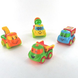 Pull-Back-Baustellenfahrzeuge 8 cm (12er-Pack)
